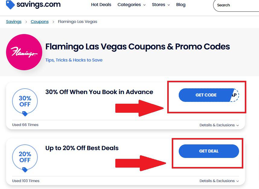 Flamingo Las Vegas Promo Code