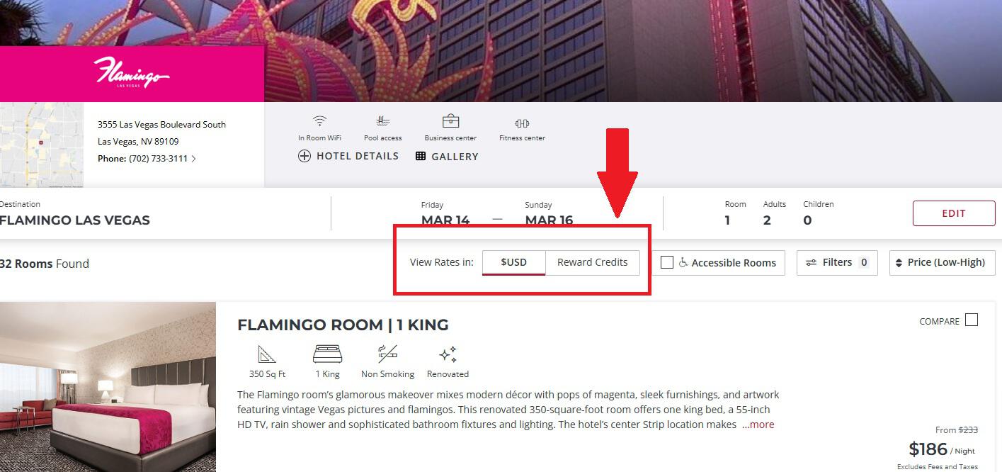 Flamingo Las Vegas Rewards