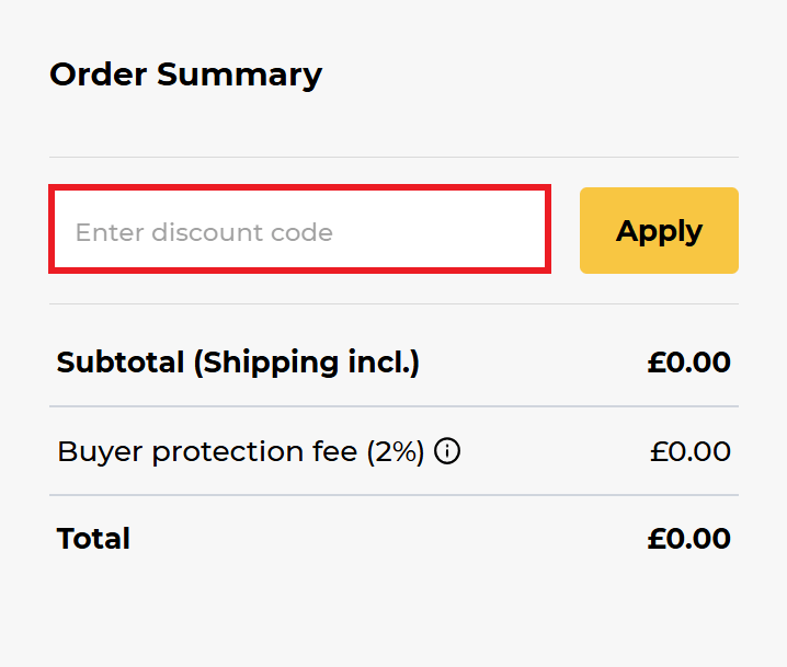 Fleek discount code box in shopping basket image