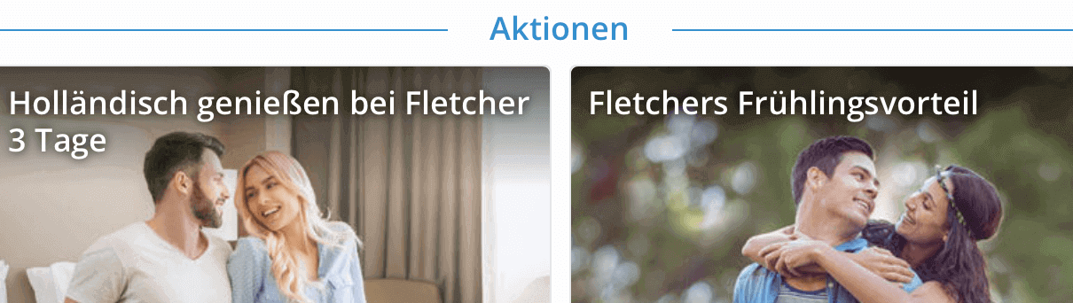 Aktionen und Angebote bei Fletcher Hotels im Online-Shop