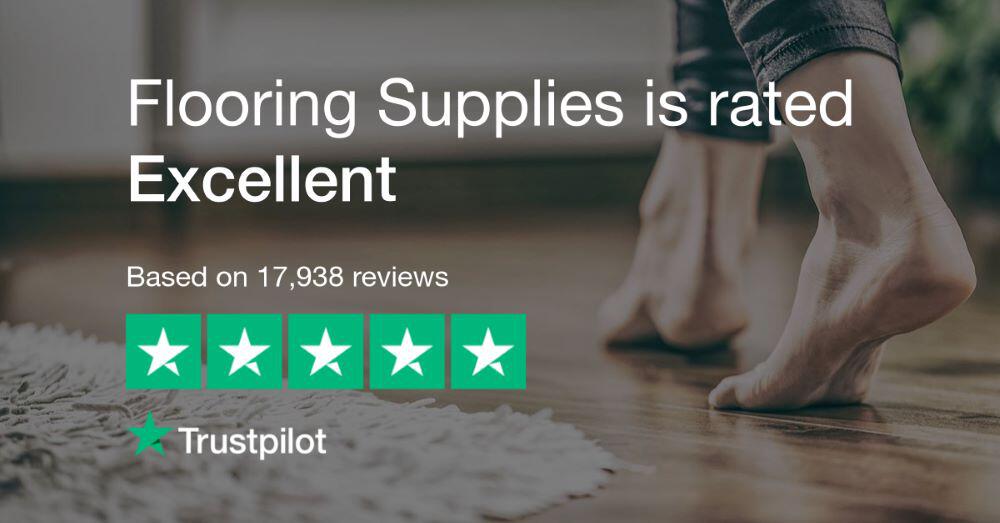 Flooring Supplies review: 5 star on Trustpilot banner