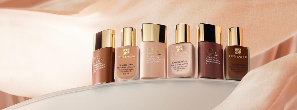 6 teintes de fond de teint Estée Lauder Double wear