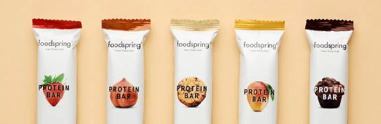 Foodspring Protein Bars für Unterwegs zum Snacken jetzt im Online-Shop mit einem Rabattcode besonders günstig kaufen