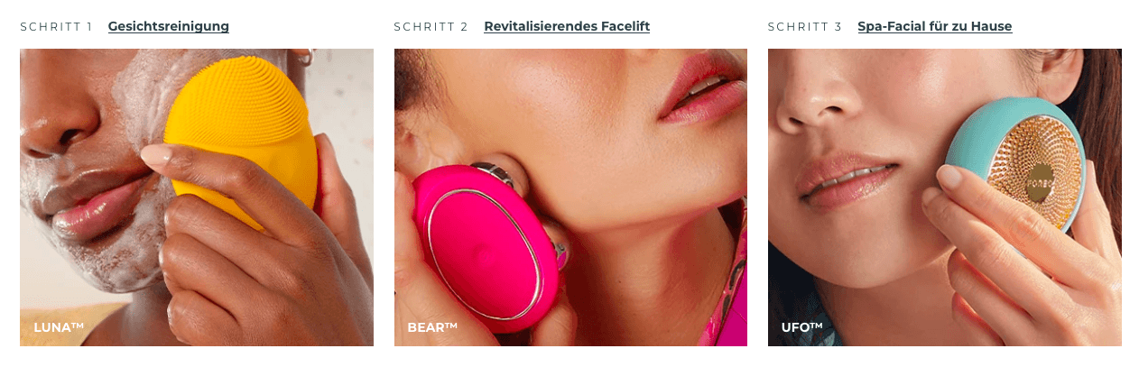 Strahlende Haut in nur 3 Schritten mit den Produkten von Foreo