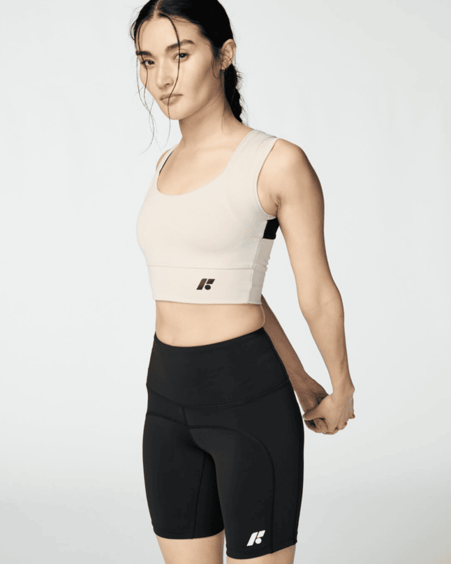 Woman wearing Forme.Science top and bottom