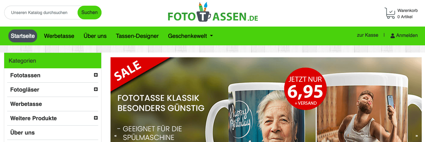 Tolle Angebote für deine ganz persönlich gestaltete Tasse bei Fototassen im Online-Shop