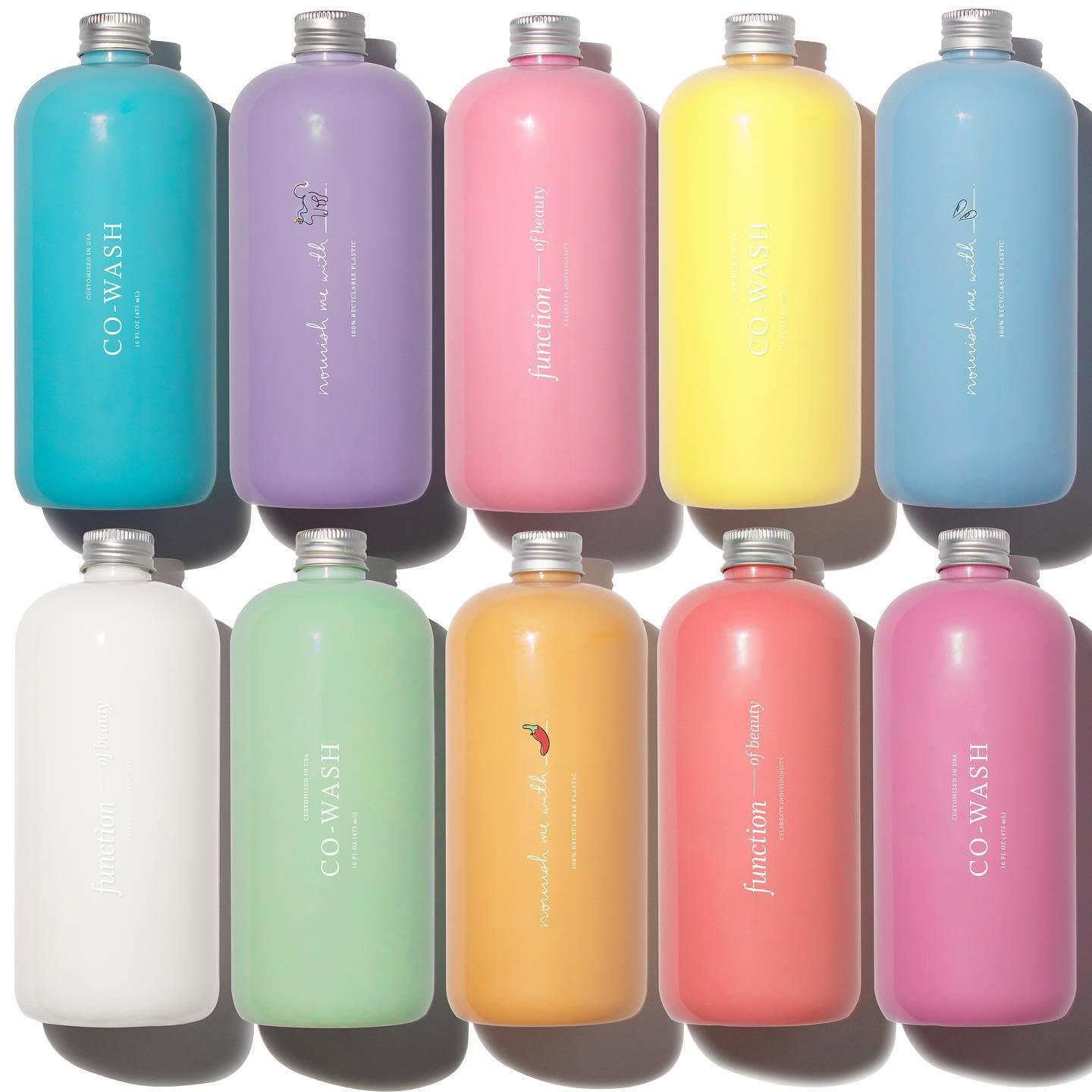 Function of Beauty personalized shampoo bottles