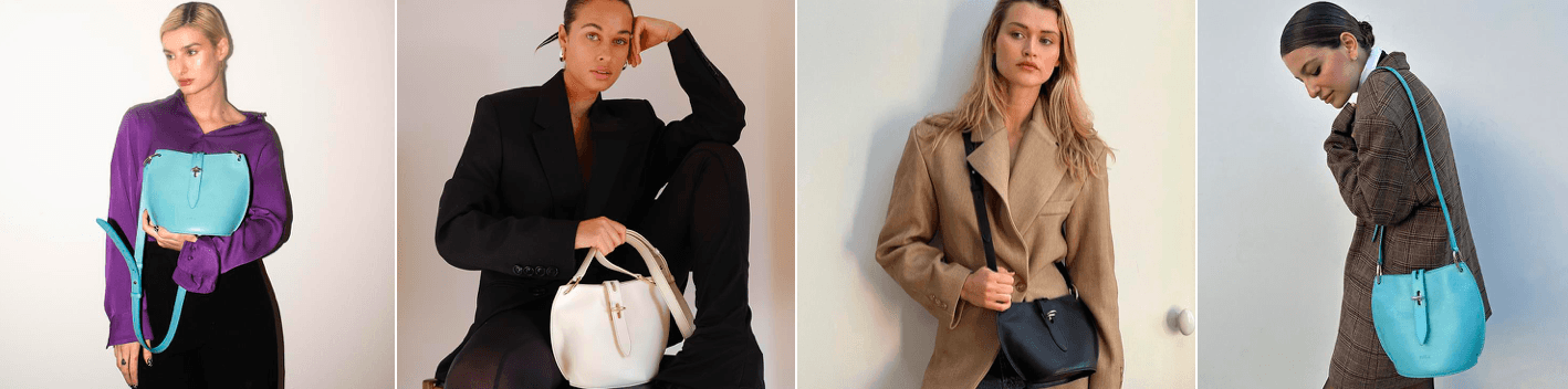 Stylische Handtaschen von Furla in schwarz und beige