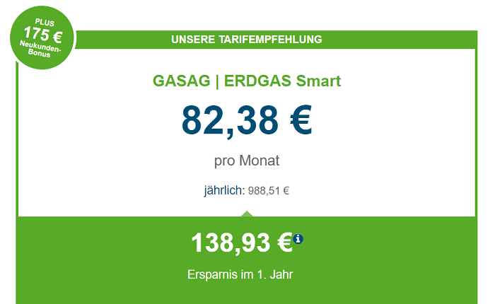 Neukundenangebot der GASAG