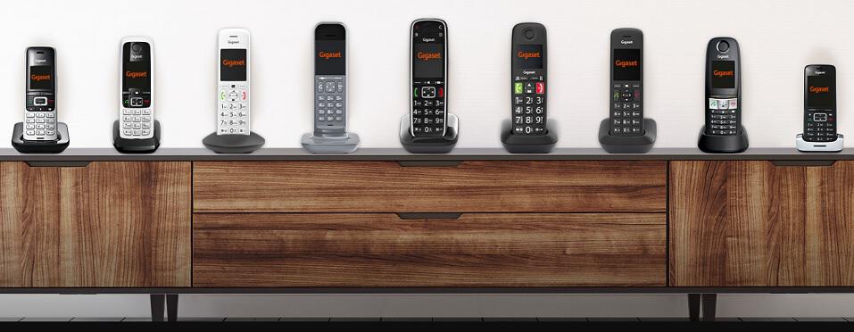 Auswahl an Gigaset Telefonen