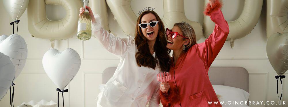 Ginger Ray hen party collection including balloons, sunglasses and headbands