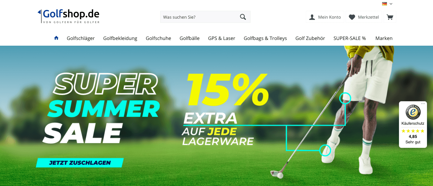 Golfshop.de Gutschein ᐅ 5 € Rabatt