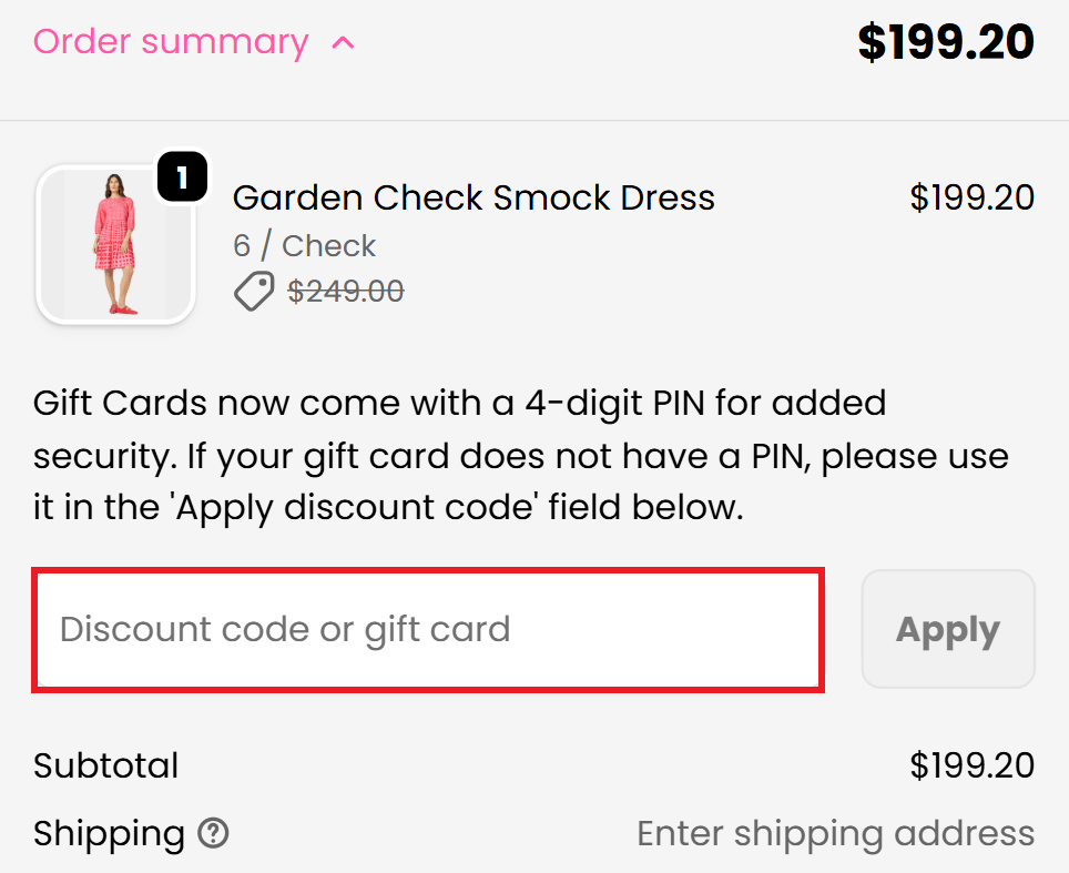 gorman discount code section image