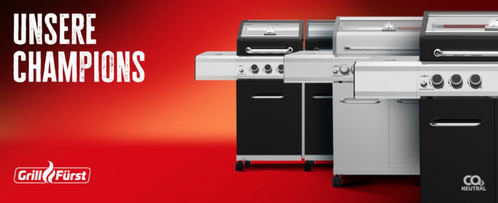 Verschiedene Grill-Modelle im Grillfürst Sale