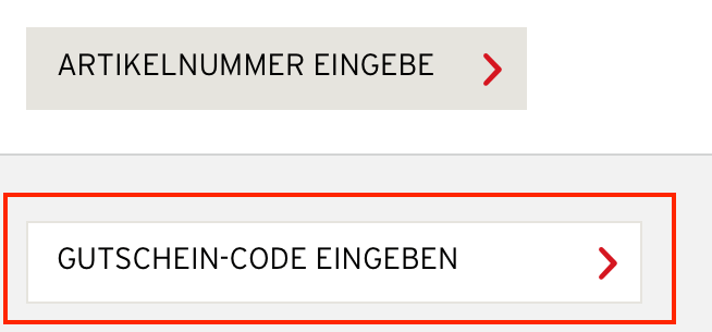 Eingabefeld für den Grillgott-Gutschein im Warenkorb