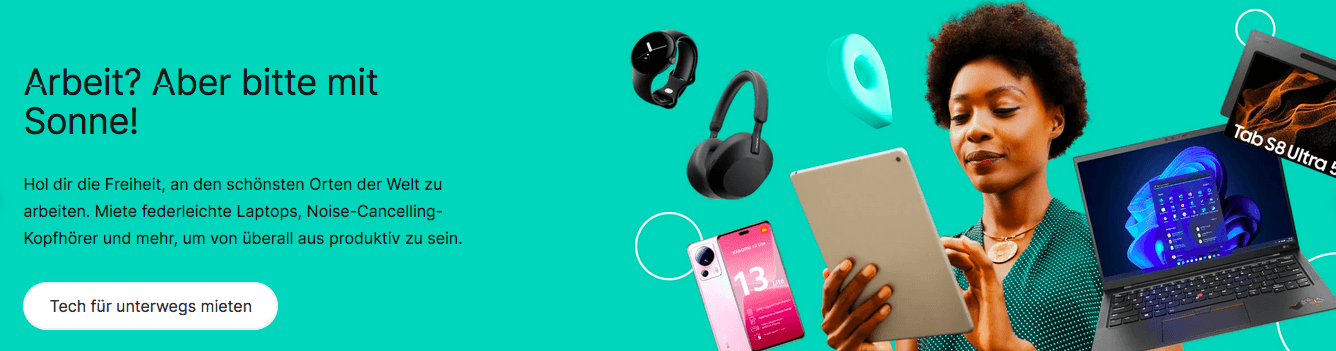 Miete Laptops, Smartphones und vieles mehr für die Arbeit bei Grover zum besten Preis