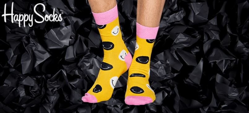 Happy Socks Socken mit Smiley am Black Friday