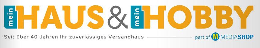 Banner der Seite für Haus & Hobby Gutscheine: großes Firmenlogo mit Hinweis auf 45 Jahre Erfahrung