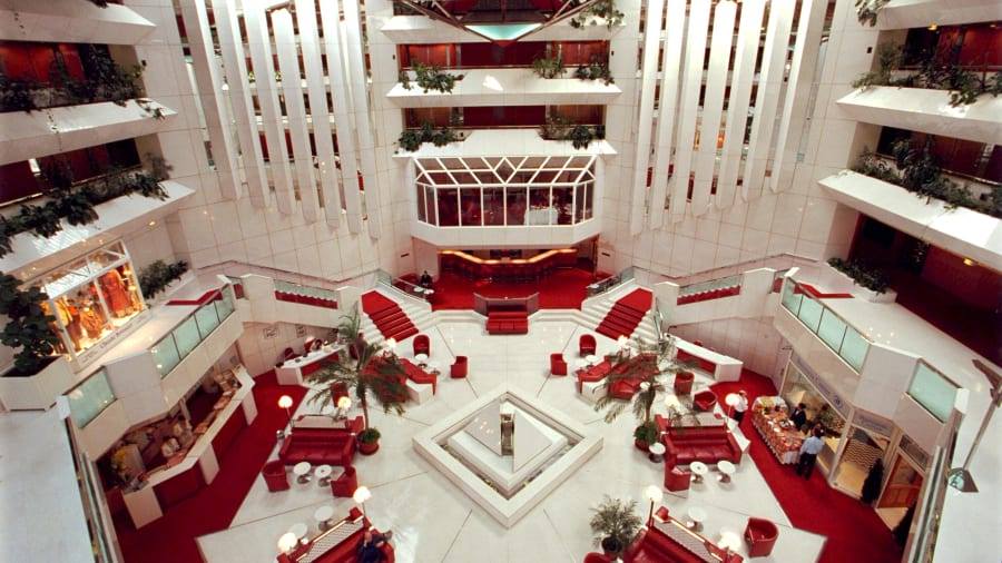 Hall d&apos;entrée hôtel Hilton