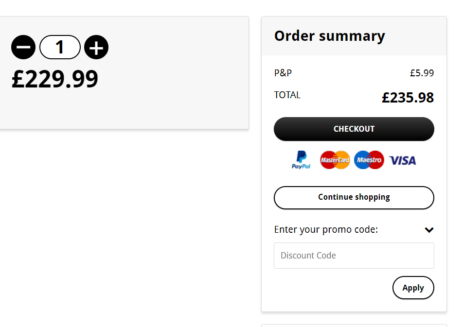Hippo discount code box during checkout