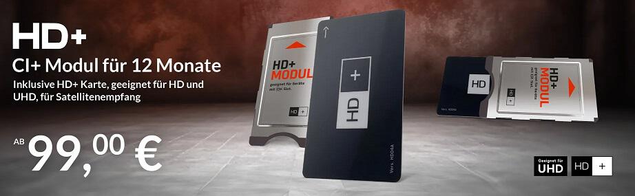 hm-sat HD Plus Modul aus zwei Blickwinkeln betrachtet