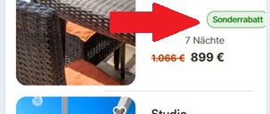 Holidu Inserat mit Sonderrabatt