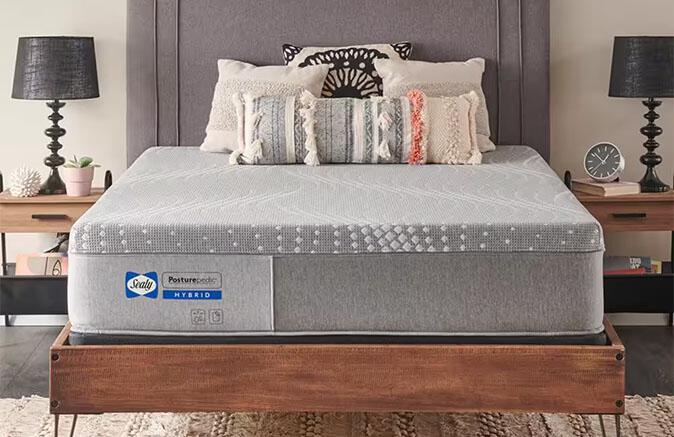 Mattress with bed frame