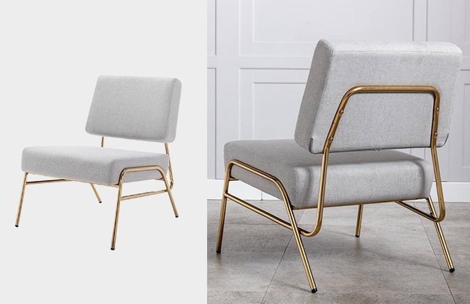 URTR - Mid-Century Armless Lounge Chair