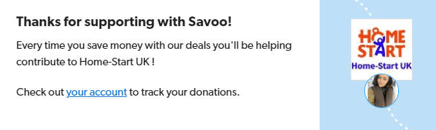 Signing up to support Home-Start UK with Savoo