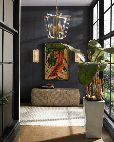 horchow modern lighting fixture in room