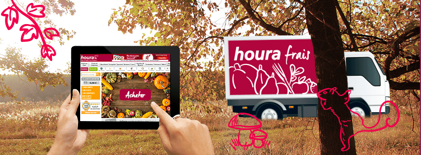 Commande et livraison de courses avec Houra