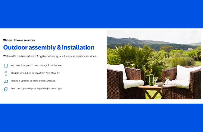Walmart outdoor assembly