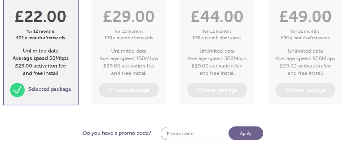 Hyperoptic promo code - how to save banner