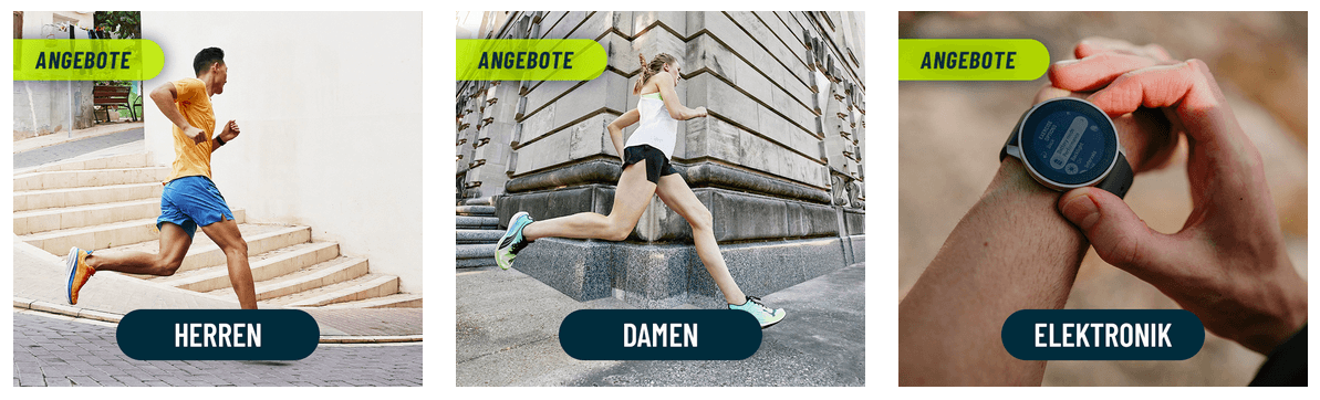 Aktuelle Angebote für Damen und Herren bei i-Run im Online-Shop