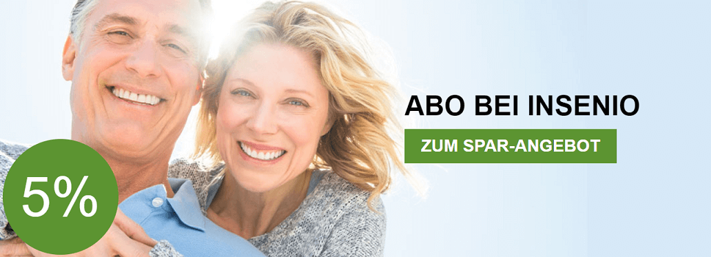 Banner für 5 % Rabatt im INSENIO-Monats-Abo