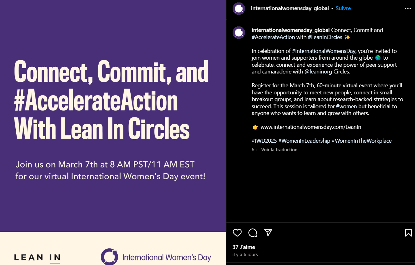 International Women&apos;s Day Instagram campaign