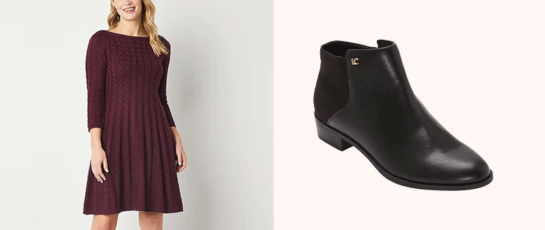 JCPenney Dress and shoes