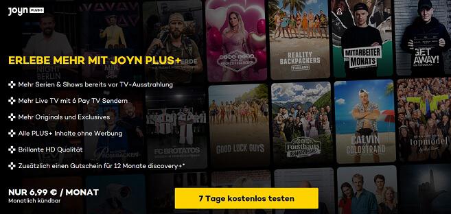 Joyn PLUS+ kostenlos testen