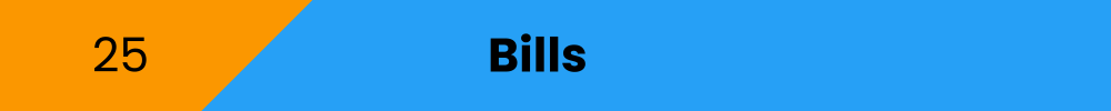 Title banner: Bills