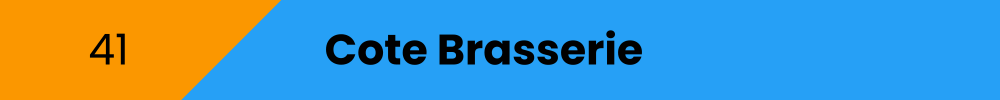 Title banner: Cote Brasserie