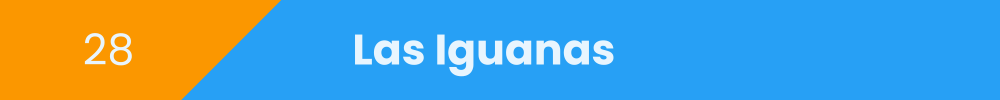 Title banner: Las Iguanas
