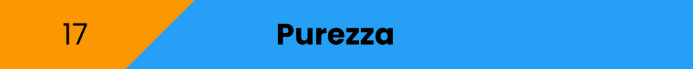 Title banner: Purezza