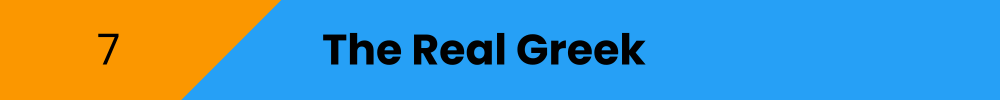 Title banner: The Real Greek