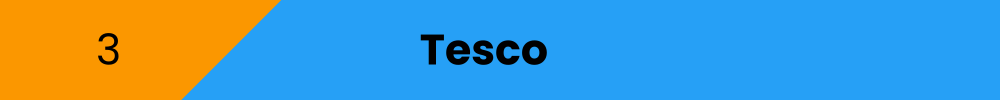 Title banner: Tesco
