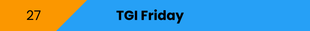 Title banner: TGI Friday