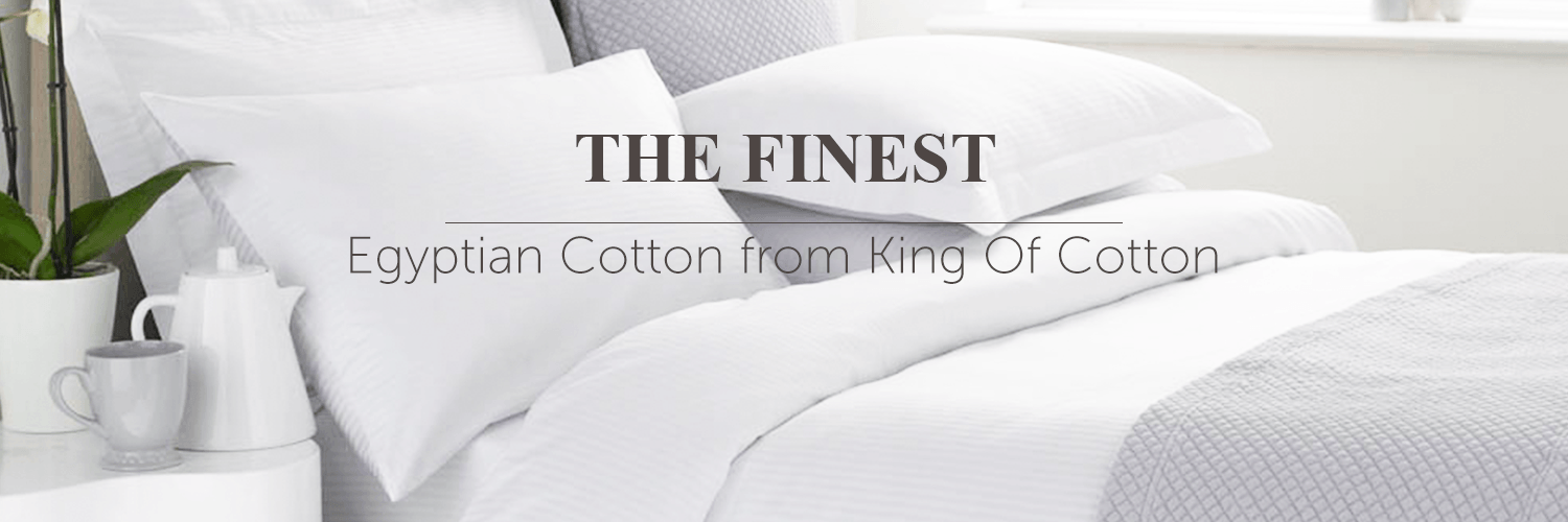 King of Cotton discount codes banner - eqyptian cotton bedding