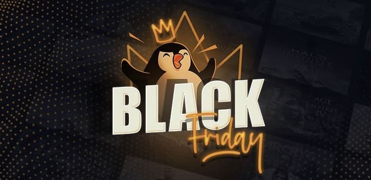 Banner für die Kinguin Black Friday Angebote