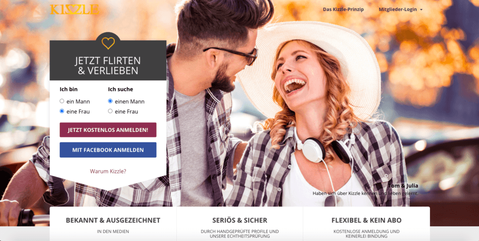 Die Startseite von Kizzle.net