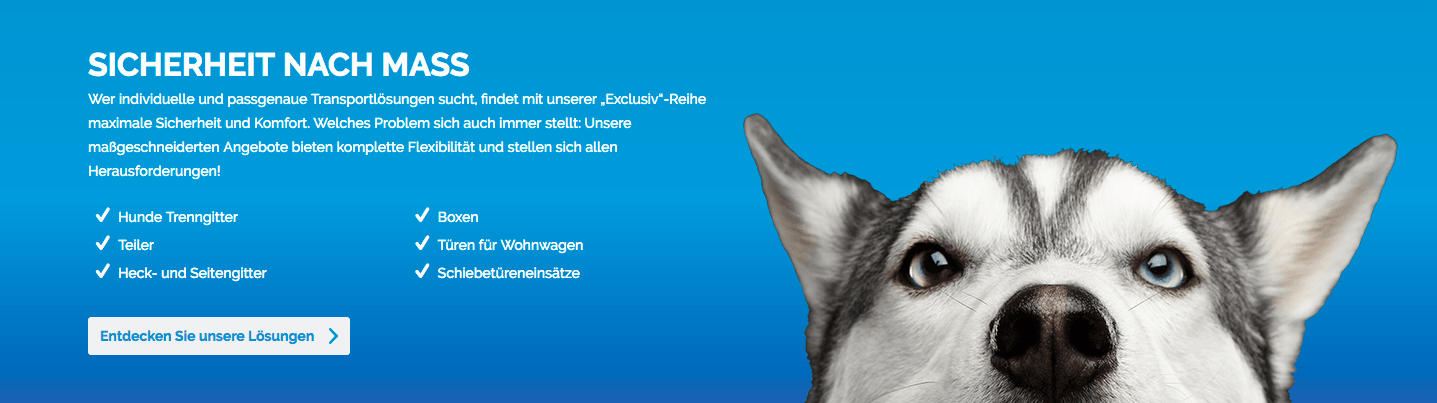 Der Kleinmetall Online-Shop mit hochwertigen Käfigen und mehr für dein Tier im Auto