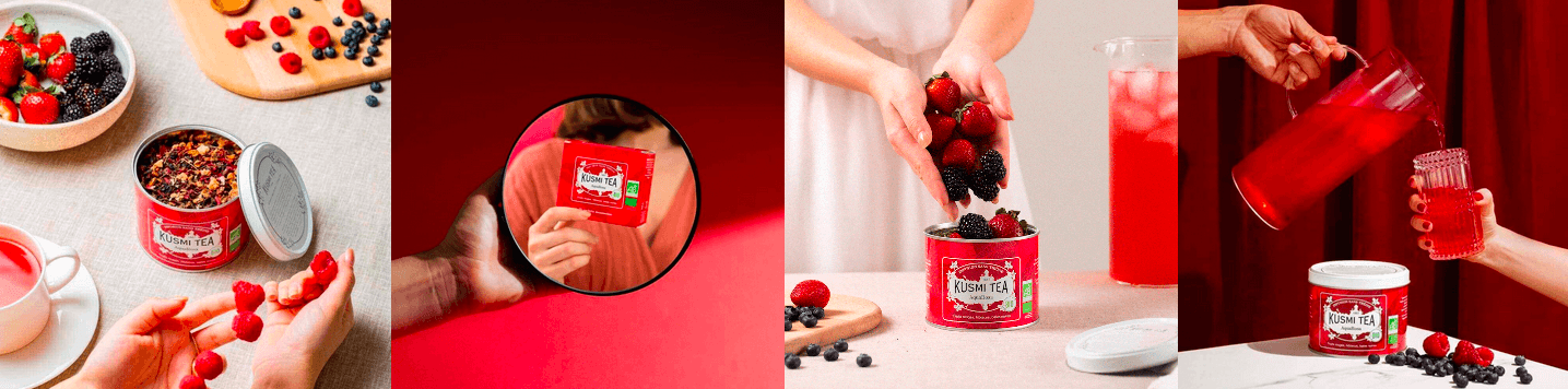 Entdecke verschiedene hochwertige Teesorten bei Kusmi Tea aus Frankreich im Online-Shop